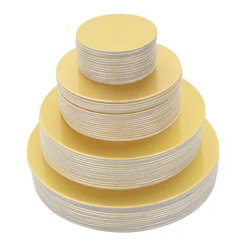 Aur Tort Rotund Bord Cerc de Carton cu Diametrul de Bază 10,16,22,26 cm Perfect pentru Tort de Decorare Cupcake Desert Tava de Tort Instrumente