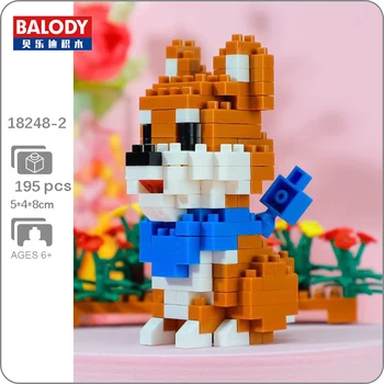 Balody 18248-2 Lumea Animală Shiba Rasa animale de Companie Câine Eșarfă Modelul 3D DIY Mini Diamond Blocuri Caramizi de constructie de Jucarie pentru Copii fără Cutie
