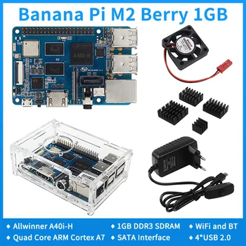 Banana Pi BPI M2 Berry 1GB DDR3 SDRAM Quad Core cortex A7 CPU WiFi BT Interfata SATA Singel-Computer de Bord Aceeași Dimensiune ca RPi 3