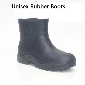 Barbati Cizme de Cauciuc Tub Scurt Respirabil Cizme de Ploaie Platformă Universală de Iarnă Aragaz Mature Pantofi de Culoare Solidă Dimensiune 37-46