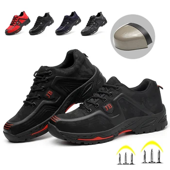 Barbati Femei Usoare de Siguranță Pantofi cu bombeu metalic Cizme de Lucru Formatori Pantofi 5colors Plus Dimensiune 35-48