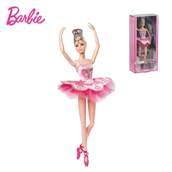 Barbie Originale 12In Semnătura Balet Dorește Papusa Jucării Poartă Tutu Roz Pantofi Pointe Accesorii Papusi Fete de Vacanță Cadou GHT41