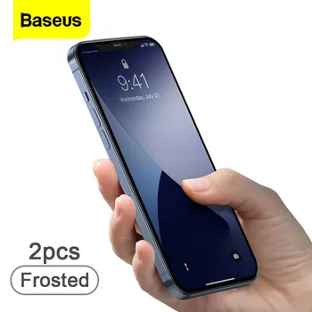 Baseus 2 buc 0,25 mm Ecran Protector Pentru iPhone 12 Pro Max Deplină Acoperire Mată Sticla Temperata Pentru iPhone 12 Pro Mini Film de Sticlă