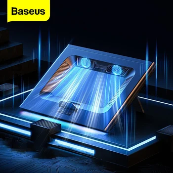 Baseus Laptop Cooler Baza Laptop Cooling Pad Notebook-uri USB Externe Cooler Joc RGB Reglabile PC Notebook Stand cu Ventilator de Răcire