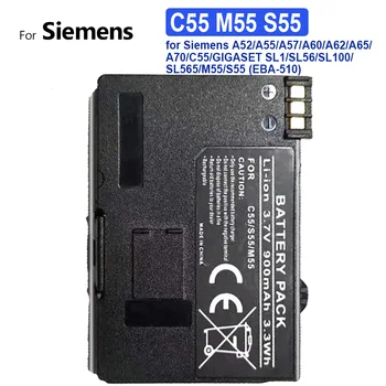 Baterie telefon C55 M55 S55 900mAh pentru Siemens A52/A55/A57/A60/A62/A65/A70/C55/GIGASET SL1/SL56/SL100/SL565/M55/S55 (EBA-510)
