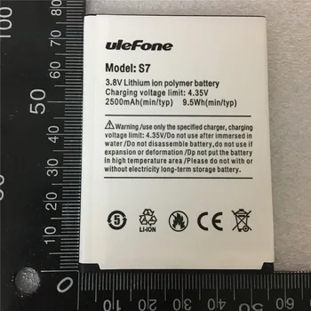 Baterie telefon mobil Ulefone S7 baterie 2500mAh baterie Originală 5.0 inch Lung timp de așteptare ulefone
