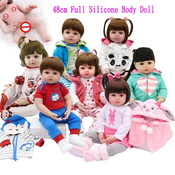 Bebe Renăscut Copil Baby Dolls Corp Plin de Silicon rezistent la Apa de Baie Jucărie Populare Realiste Cadou cu Perle de Sticla