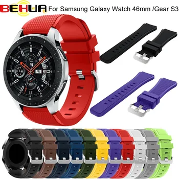 BEHUA 22mm WatchStrap Trupa pentru Samsung Gear S3 Frontieră Clasic de Înlocuire Bratara pentru Samsung Galaxy Watch 46mm Centura