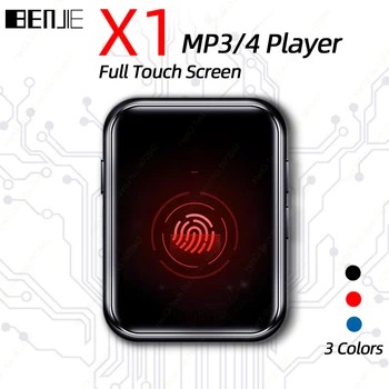 BENJIE X1 Touch Screen MP3 Player Portabil de Muzică Audio Video Player cu Difuzor Radio FM Recorder de E-Book Bluetooth-compatibil