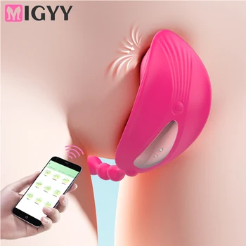 Bluetooth Fluture Portabil Suge Vibratorul pentru Femeile fără Fir Control de la Distanță APP Vibratoare Chilotei Penis artificial jucarii Sexuale de Cuplu