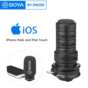 BOYA BY-DM200 Digital Stereo cu Condensator Cardioid Smartphone Microfon Super Sunet pentru iPhone iPad iPod Touch Dispozitive de Înregistrare