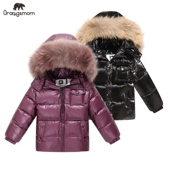 Brand Orangemom 2023 iarna Haine pentru Copii jachete de blana , haine pentru copii îmbrăcăminte paltoane , alb rață jos fete baieti jacheta