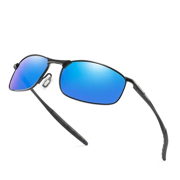 Brand Polarizat ochelari de Soare Pentru Barbati Metal Pătrat de Conducere Ochelari de Soare Vintage sex Masculin UV400 ochelari de soare Shades Ochelari de gafas de sol