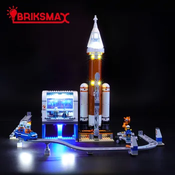 BriksMax Lumină Led-uri Kit Pentru 60228 Oraș Serie Adânc Rachete Spațiale și de a Lansa Control， (NU Include Modelul)