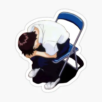 Băiat trist Shinji 5PCS Autocolante de Desene animate Drăguț Decor Bara Fereastră Cameră de Bagaje Sticle de Apă Autocolante Decoratiuni de Perete