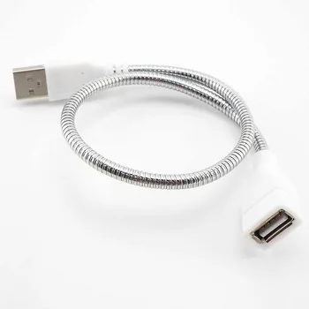 Cablu de Extensie USB LED Lumina Fan de Alimentare Adaptor de sex Masculin la Feminin Cablu Furtun Metalic Flexibil Cablu