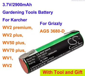 Cameron Sino 2900mAh Baterie pentru GRIZZLY AGS 3680-D, Pentru KARCHER WV1, WV2, WV2 plus, WV2 premium, WV 50 plus, WV 70 plus