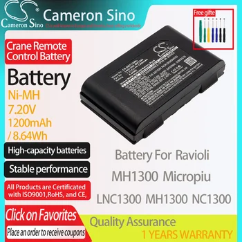 CameronSino Baterie pentru Ravioli MH1300 Micropiu se potrivește Ravioli LNC1300 MH1300 NC1300 Macara Telecomanda baterie 1200mAh/8.64 Wh