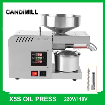 CANDIMILL X5 Automată Presa de Ulei Comerciale Casa de Seminte de in Hota Inox Caldă și Rece de Extracție de Ulei de Mașină