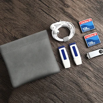 Cască rezistent la apă Sac de Depozitare Mini U Disc Cheie Linie de Date Husa Card de Memorie USB Caz de Călătorie Portabil Gadget Organiza Accesorii
