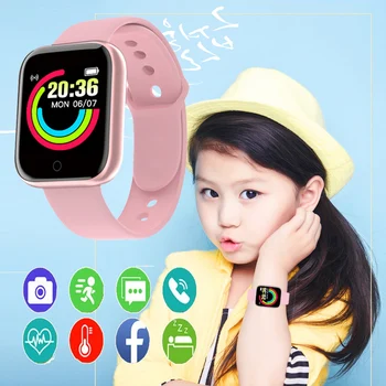 Ceas inteligent pentru Copii Bluetooth Electronice Digitale Memento Mesaj de Ritm Cardiac Sport Bratara Ceasuri Conectate Copil Inteligent Ceas