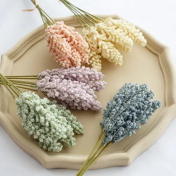 Cereale Spike Artificiale de Flori Proaspete cu Vanilie Mini Spuma Berry Spike Decor Acasă Aranjament de Flori False Material Nunta