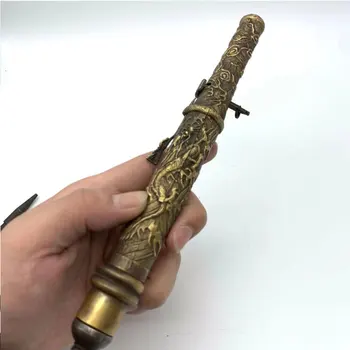 China antică Rece Armă Colecție de Antichități din Alamă Dragon Maneca Săgeată în aer liber EDC Instrument