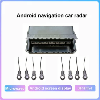 COHO Android de navigare Auto Senzor de Parcare Kit Inversă Backup Radar de Alertă de Sunet Indicator Sonda Sistem de 4 Sonda Semnal Senzor
