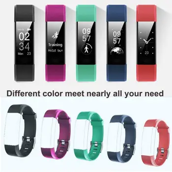 Colorate Înlocuire Curea Accesorii pentru ID-ul de 115 Plus-HR Ceas Inteligent ID115 Watchband Bratara 5 Culori Negru Rosu Albastru Violet