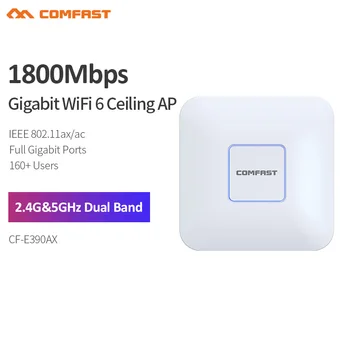 Comfast AX1800 WiFi 6 Plafon AP Wireless Dual Band Gigabit Punct de Acces Router Extender WiFi de Interior Acoperire pentru Hotel Club