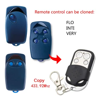 Compatibil FLO (albastru caz) INTI FOARTE Universal Control de la Distanță Transmițător Usa de Garaj 433,92 mhz cu Cod Fix