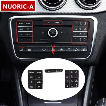 Consola centrală CD Multimedia Butoane Decal Decor Capac Ornamental de Styling Auto Pentru Mercedes Benz GLA X 156 CLS Accesorii de Interior