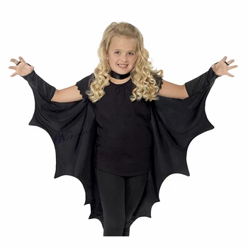 Copii Fete Vampir Aripi De Liliac Cosplay Costum Rochie Fancy Haine De Vrajitoare Cape Pelerina Halloween, Petrecere De Carnaval Jocuri De Rol Îmbrăcăminte