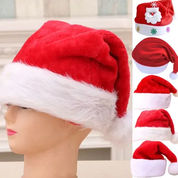 Copii, Sepci Copii Moș Crăciun Haine Accesorii puiul de Cerb Fixat Pălărie cu Bec Adult Rosu Alb Pălării de Partid
