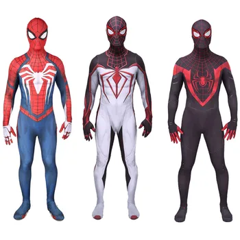 Cosplay Costum De Super-Erou Spider Zentai Onesies Salopeta De Halloween Body Lycra Unisex Ployester Îmbrăcăminte
