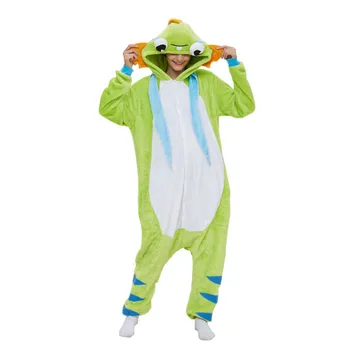 Crap Kigurumis Femei Pijama Salopeta Animal Adult Flanel Cald Onepiece Carnaval Amuzant Sleepwear Cosplay Homewear Costum Appar