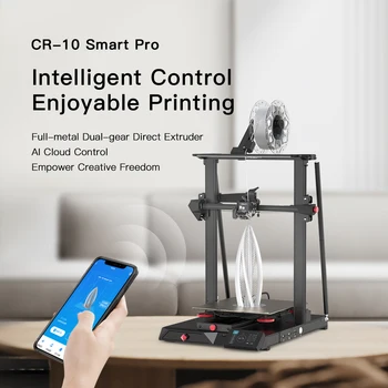 Creality Imprimantă 3D CR-10 Smart PRO, Wi-Fi/Bluetooth/RJ45 AI Nor Sprite Plin Metel Direct Drive Dual-Mode Nivelare 4.3 Inch