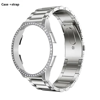 Curea de Metal+Caz de Protecție Pentru Samsung Galaxy Watch 3 41/45mm Curea Bratara pentru Galaxy Active 2 40mm 44mm Watch4 WatchBands