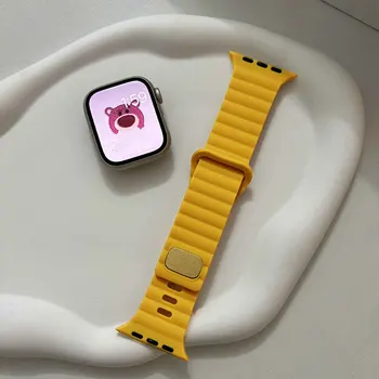 Curea din silicon Pentru Apple Watch Band 44MM 45MM 42MM 40MM 38MM 41MM Ceas Inteligent Brățară Correa Pentru iWatch 8 7 6 5 4 3 Ultra 49mm