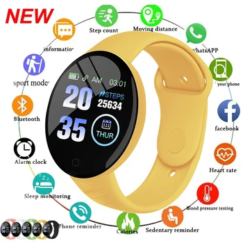 D18pro Ceas Inteligent Bărbați Femei Monitor de Presiune sanguina Tracker de Fitness Copii Fete de Ceas Sport rezistent la apa Smartwatch Pentru Android IOS