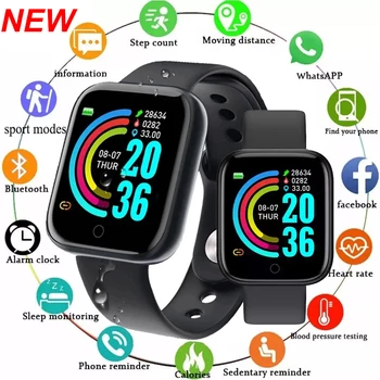 D20Pro Ceas Inteligent Bărbați Femei Fitness Tracker Ceas Sport Heart Rate Monitor de Presiune sanguina Impermeabil Smartwatch pentru Android IOS