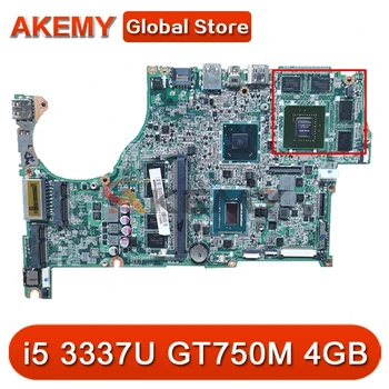 DA0ZQKMB8E0 Pentru ACER V5-572 G V5-472 G Laptop placa de baza CPU i5 3337U GPU GT750M 4GB RAM 4GB Test OK Placa de baza