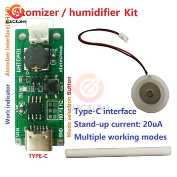 De tip C USB Mini Umidificator DIY Kituri de Ceață Filtru de Driver Placa de Circuit Fogger Atomizare Film Atomizor Foaie Mini Oscilant