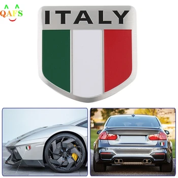 De vânzare la cald 3D Aluminiu Italia masina Autocolant Auto Insigna Decal Italia Flag Auto-styling accesorii Emblema autocolante