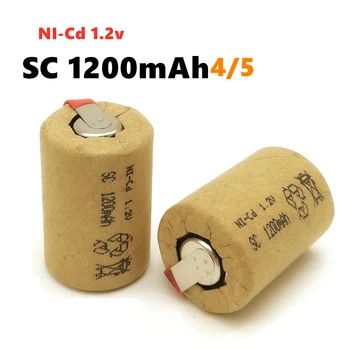 De înaltă Calitate Reîncărcabilă 4/5 SC Ni-Cd Baterie 1.2 v Cu Tab 1200mAh Potrivit Pentru Burghiu Electric Lumini cu LED-uri