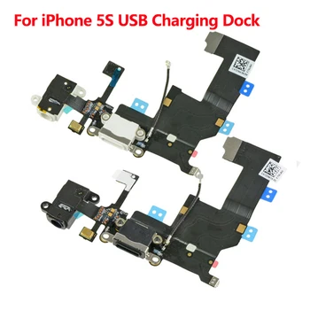 De înaltă Calitate USB Port de Încărcare Conector Panglică Cablu Flex Înlocuitor pentru iPhone 5s USB Dock de Încărcare de Piese de Telefon Mobil