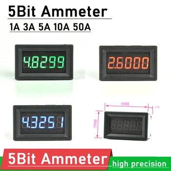 De înaltă Precizie 5Bit Ampermetru DC ± 1A 3A 5A 10A 50A digital cu LED-uri Amper METRU de Încărcare Curent de descărcare de gestiune Amp Tester Șunt 5V 12V