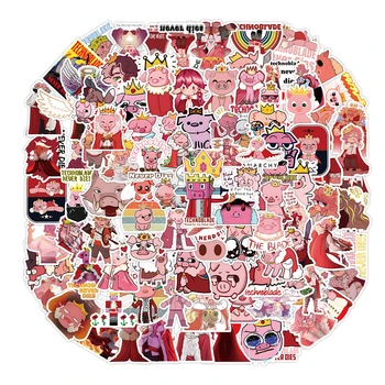 Desene animate Anime Joc Porc Roz Autocolante Auto Laptop Bagaje Telefon Papetărie Decal Impermeabil Graffiti Autocolant Jucării pentru Copii Cadouri