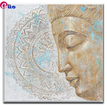 Diamant Mozaic Kit Complet Mandala Buddha a Inspirat Pictura Zen Meditație Decor Acasă 5d Diy Diamant Pictura Perete Autocolante