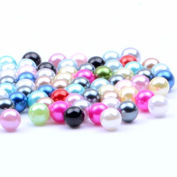 Dimensiuni mixte 2 3 4 5 6 8mm 300pcs mai Multe Culori Nici o Gaură Rotundă Perle Imitație de Perle Rochii de Bijuterii DIY Decoratiuni de Arta Unghiilor